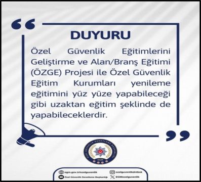 Özge Projesi ve Yenileme Eğitimi Hakkında 