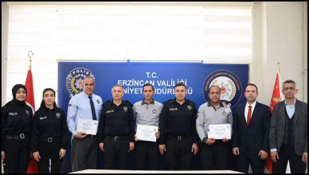 Özel Güvenlik Görevlilerine Teşekkür Belgesi Verildi