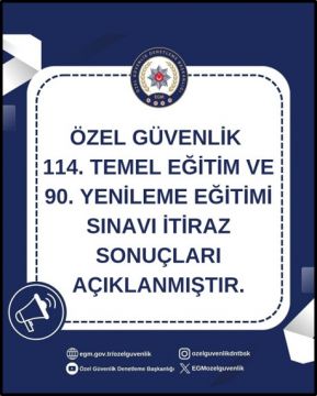 Özel Güvenlik 114. Temel Eğitim 90. Yenileme Eğitim Sınavı 