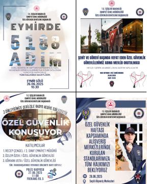  26-30 Haziran 2025  Özel Güvenlik Haftası Etkinlikleri