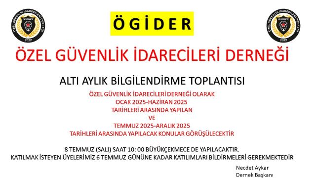 OLAĞAN BİLGİLENDİRME TOPLANTISI