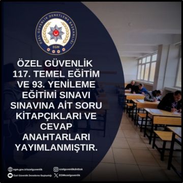 117. Temel Eğitim ve 93. Yenileme Eğitimi Sınavı