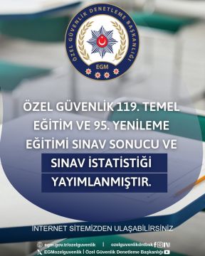 Özel Güvenlik 119. Temel Eğitim ve 95. Yenileme Eğitimi Sınavı