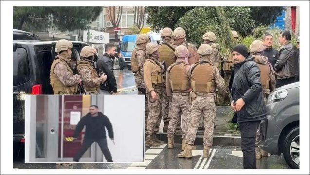 İstanbul'da bankaya korkutan baskın Özel Güvenlik görevlisinin silahını ele geçiren zanlı gözaltına 