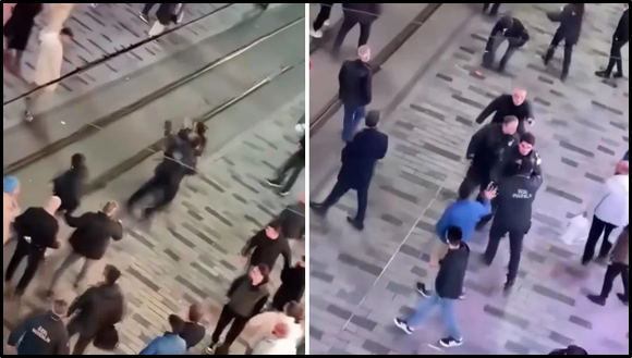 Taksim AVM'de ortalığı karıştıran kavga! 