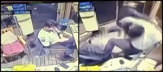 İki kişi tenis kortunu açtırmak için izin alamayınca güvenliğe saldırdılar