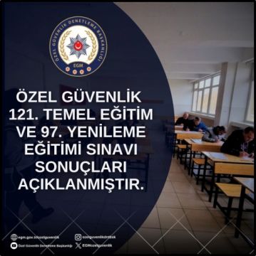 121. Temel Eğitim ve 97. Yenileme Eğitimi Sınavı