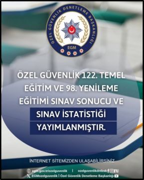 Özel Güvenlik 122. Temel Eğitim ve 98. Yenileme Eğitimi Sınavı
