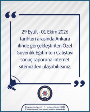 29 Eylül - 01 Ekim 2026 Özel Güvenlik Eğitimleri Çalıştayı